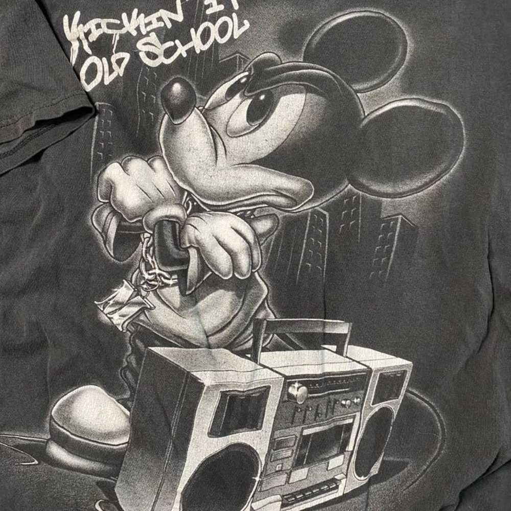Vintage Hip hop Mickey Mouse Tee - image 4