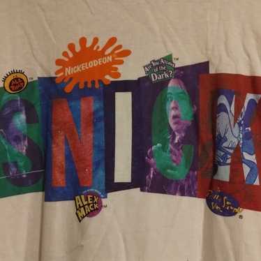 Nickelodeon SNICK T-shirt VTG Single Stitch Sz XL