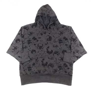 Designer Grey Hoodie Full Prints Skull - image 1