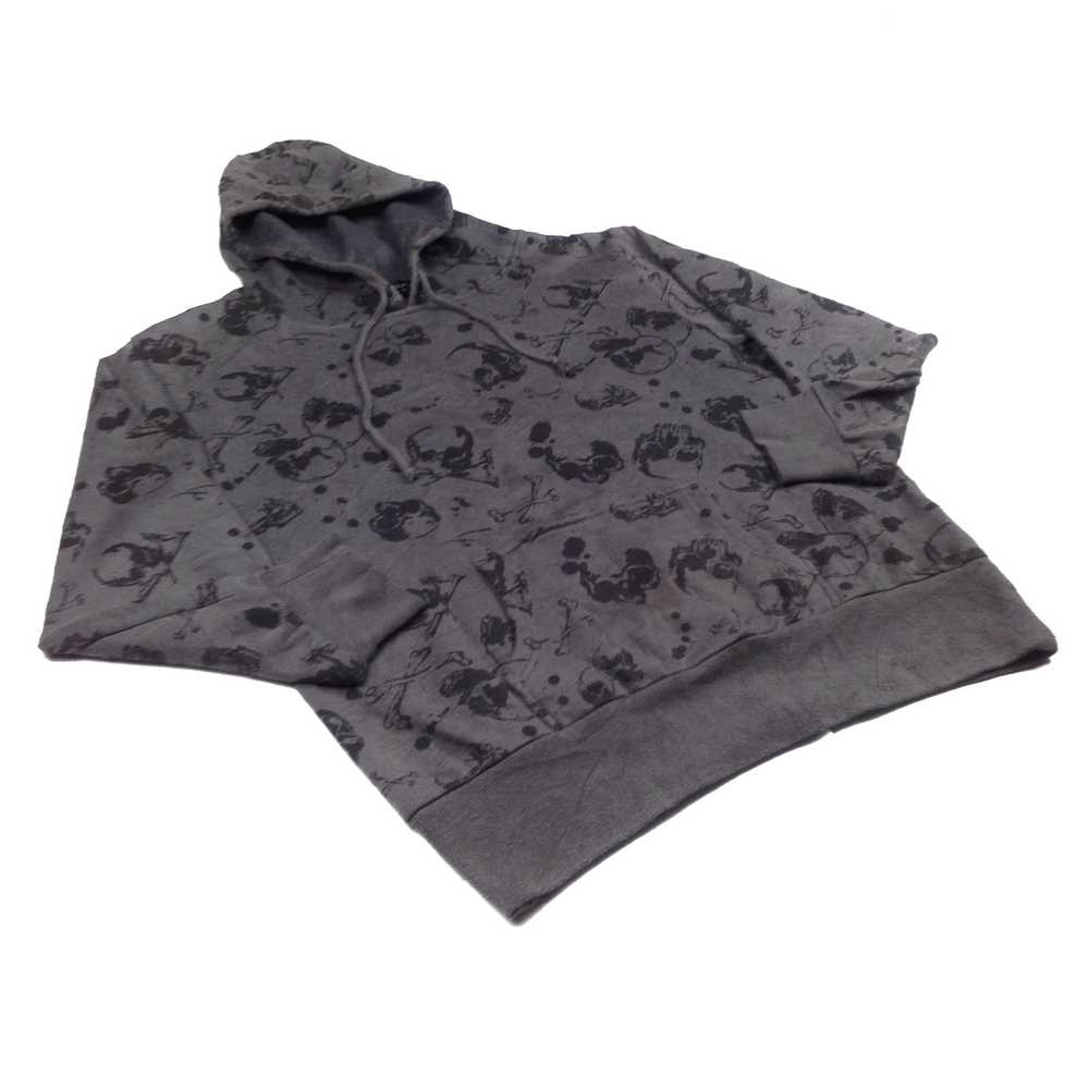 Designer Grey Hoodie Full Prints Skull - image 2