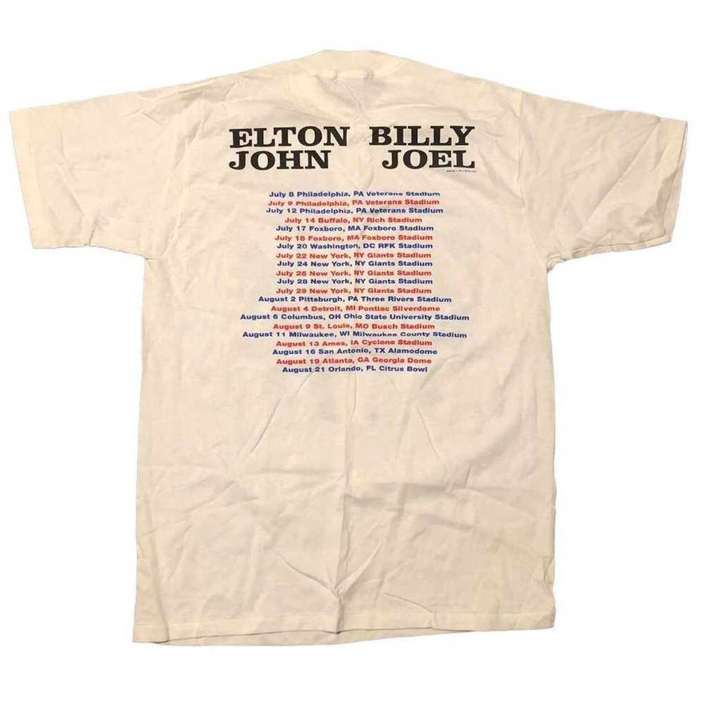 Vintage Elton John Billy Joel Tour T-Shirt - image 2