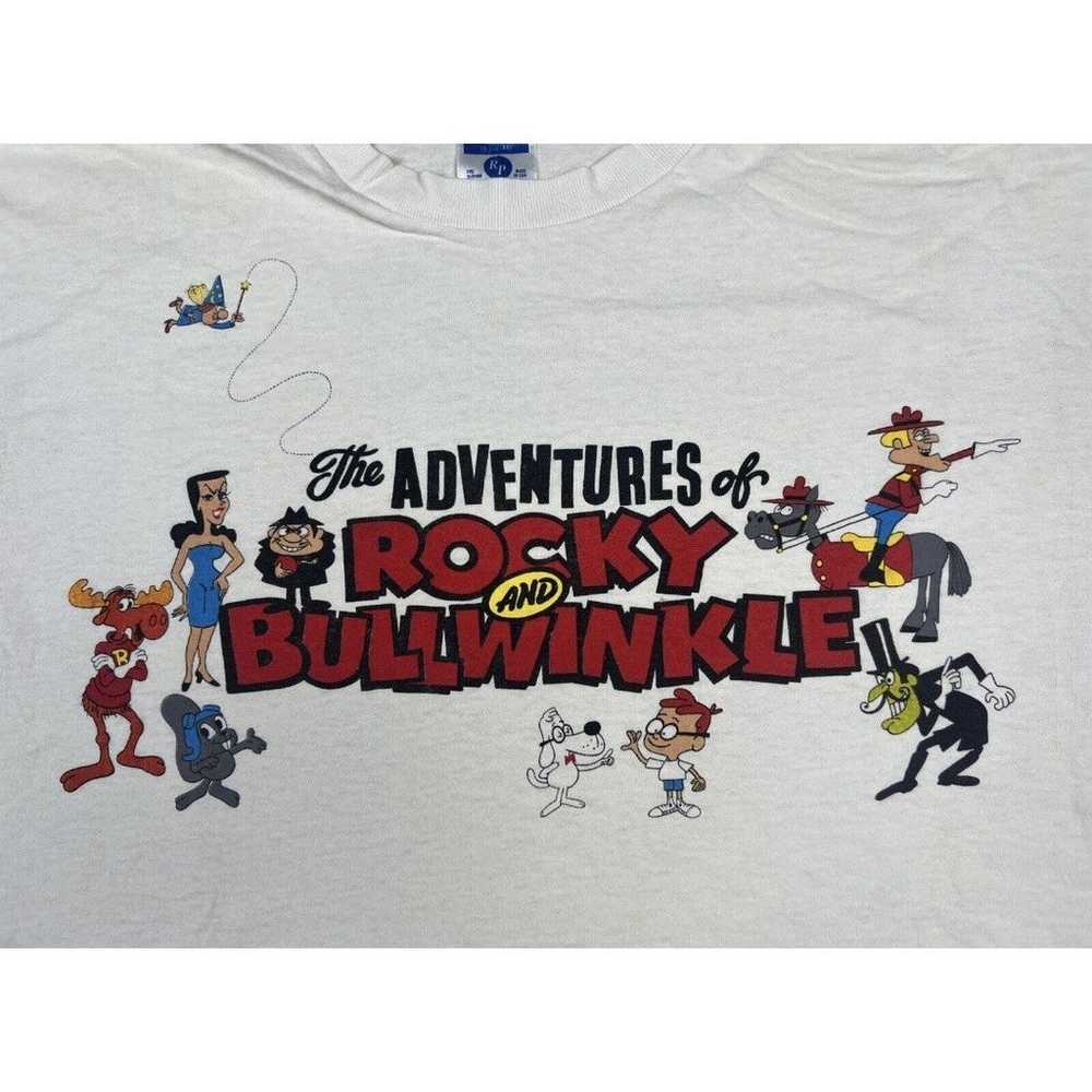 vtg DeSantis Rocky & Bullwinkle T-Shirt Large Mad… - image 3