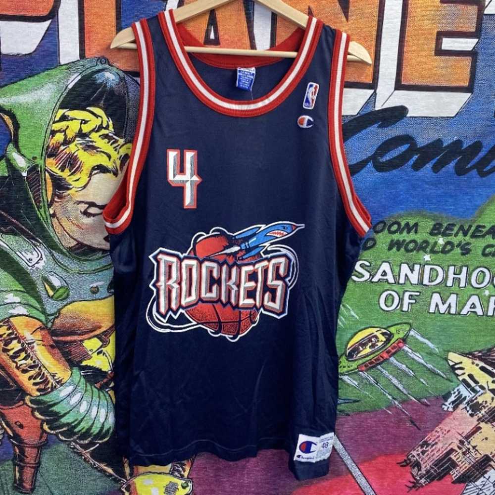 Vintage 90s NBA Rockets Jersey size 48 Large - image 1