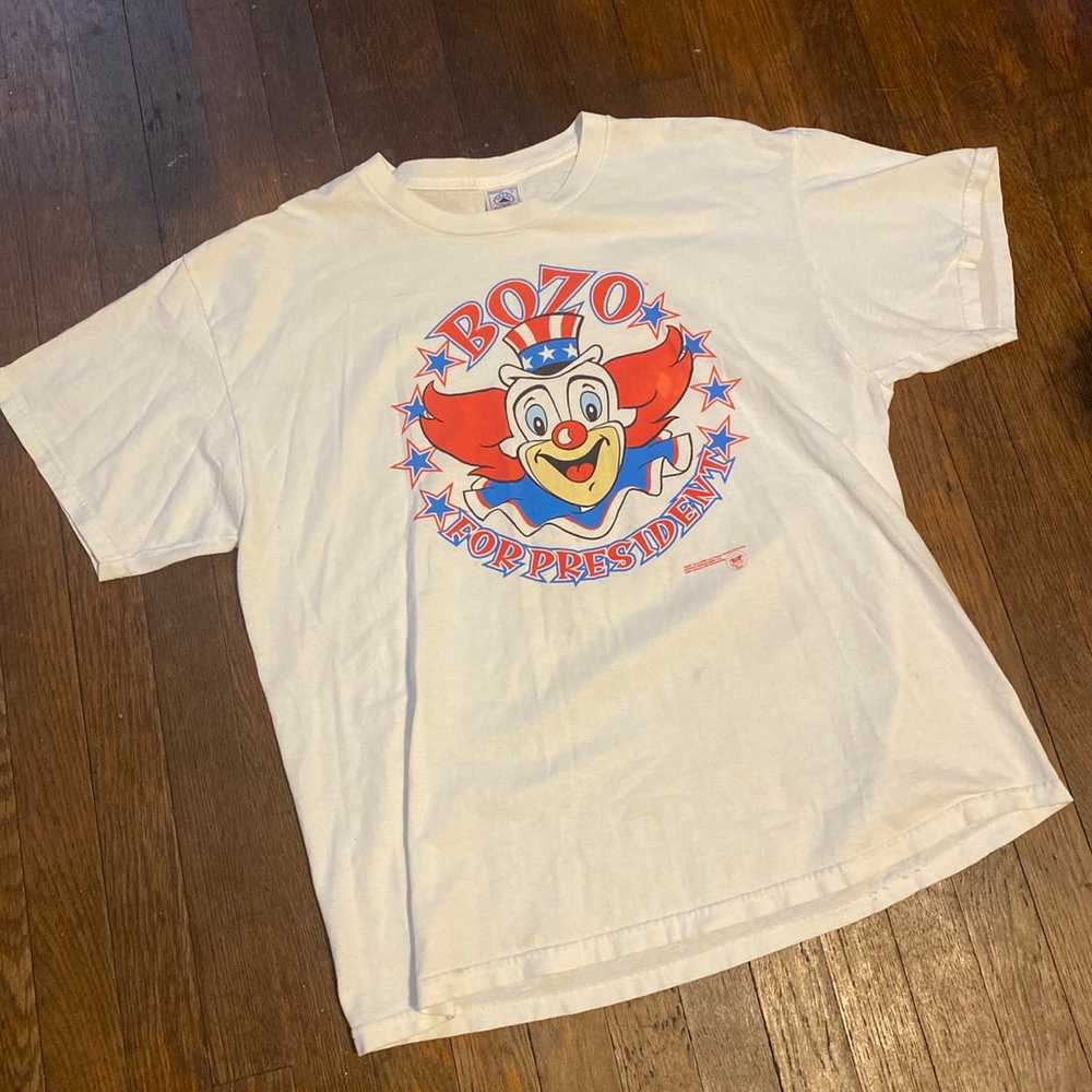 Vintage bozo the clown bozo for president T-shirt - image 1