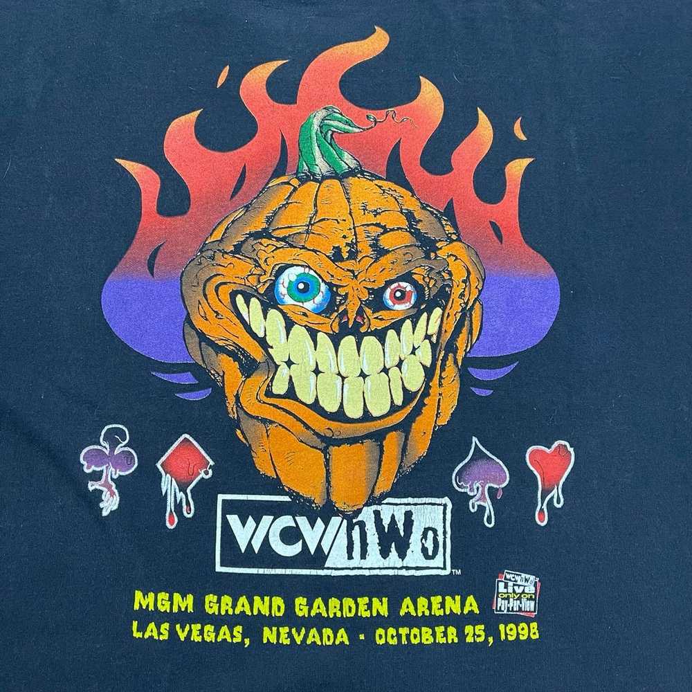 Vintage 1998 WCW NWO Halloween Havoc Tee - image 4