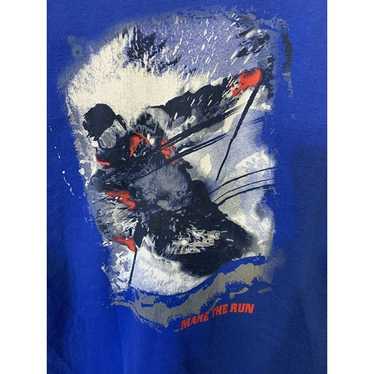 Vintage 90s Make The Run Skiing T SHIRT Men’s Sz … - image 1