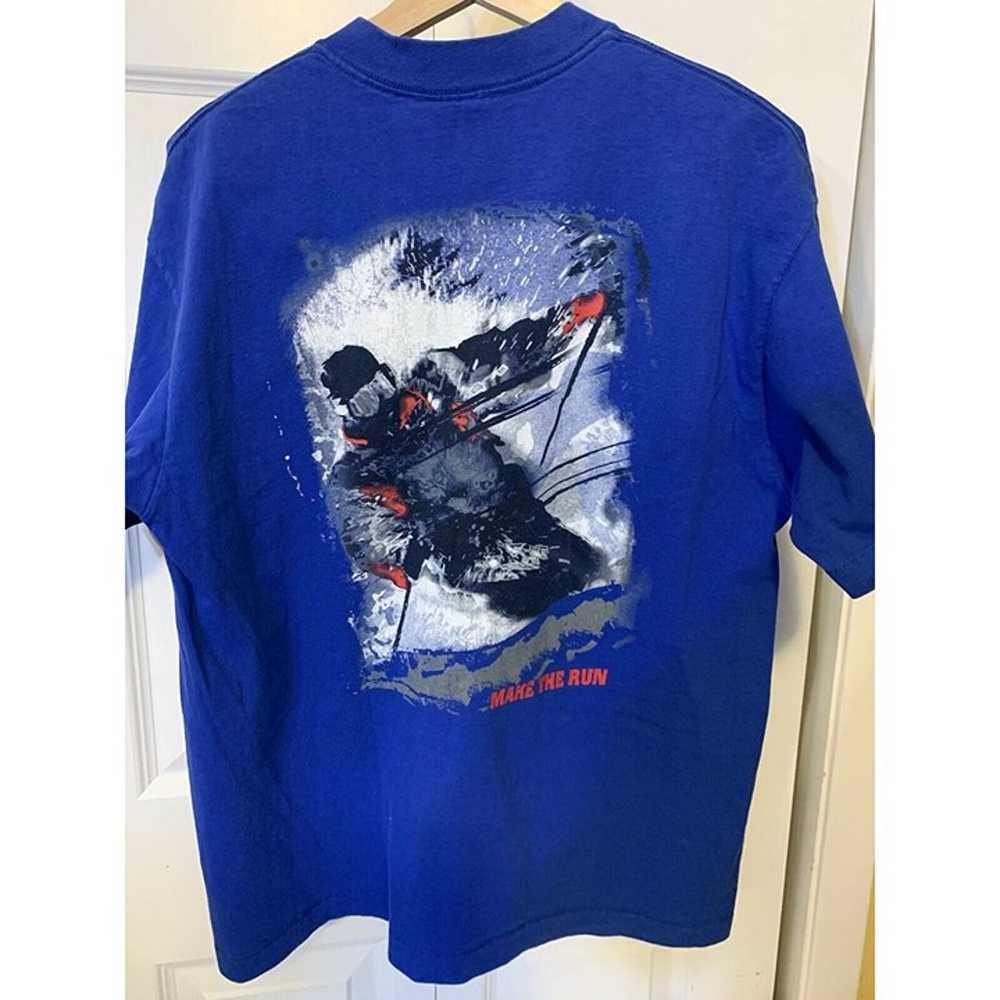 Vintage 90s Make The Run Skiing T SHIRT Men’s Sz … - image 7