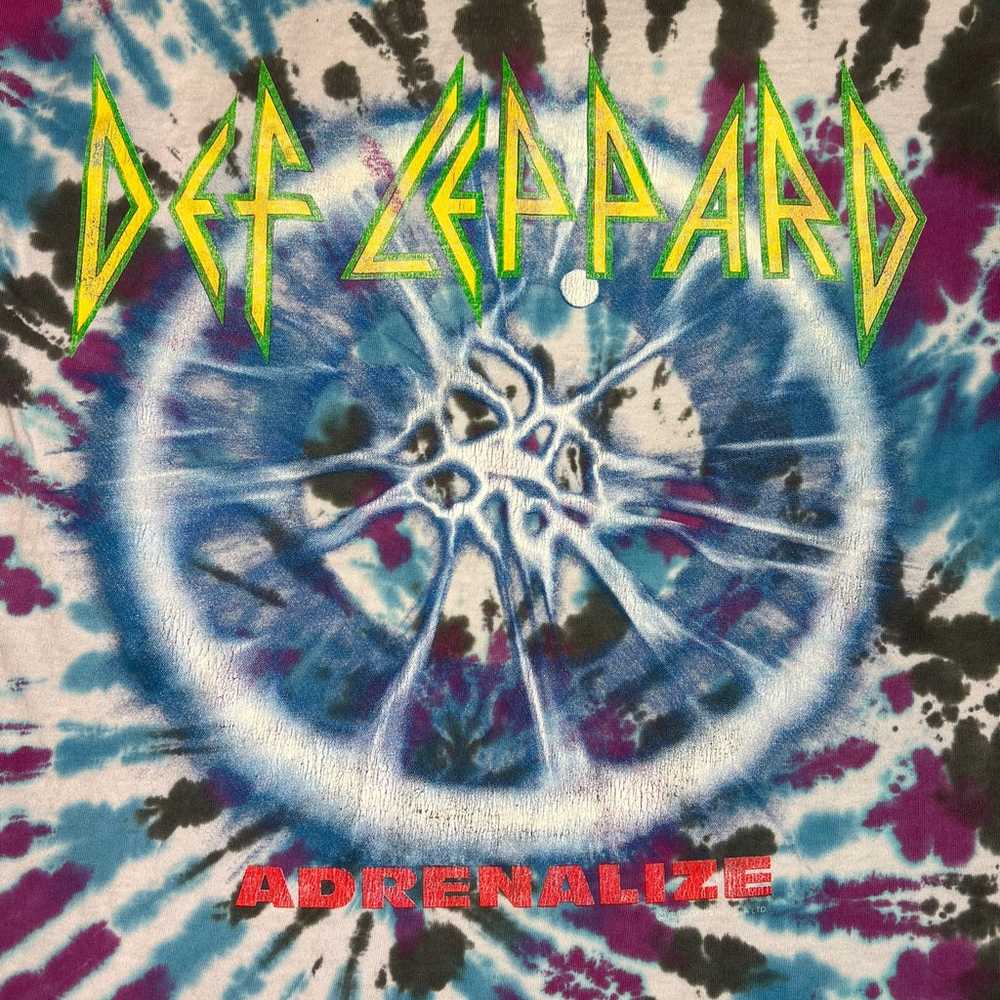 DEF LEPPARD Original Vintage 92 Adrenalize Tie Dy… - image 8