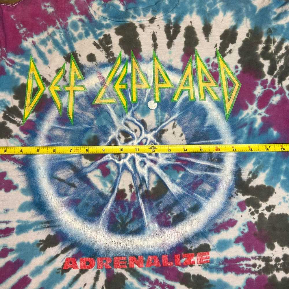 DEF LEPPARD Original Vintage 92 Adrenalize Tie Dy… - image 9