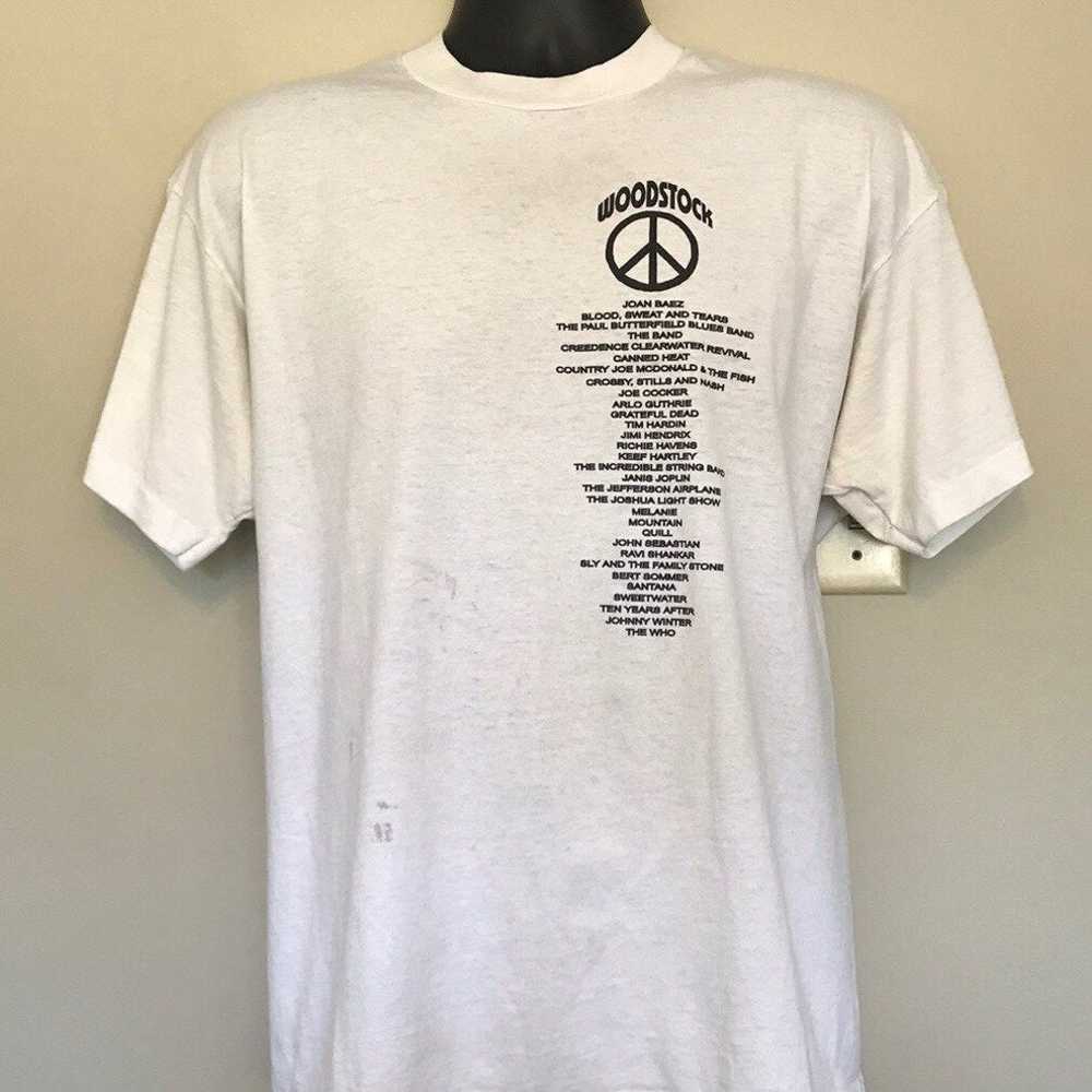 Vintage 90s Woodstock Band Event T-Shirt - image 2