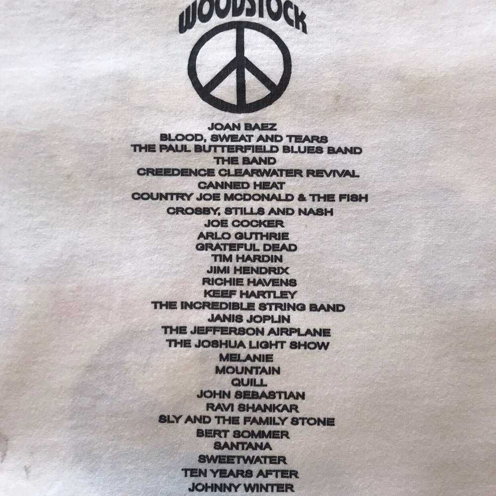 Vintage 90s Woodstock Band Event T-Shirt - image 3