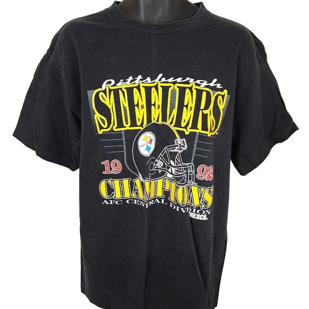 NFL Pittsburgh Steelers T Shirt Vintage 90s 1992 … - image 1