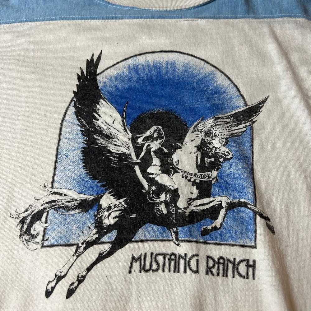 Vintage Mustang Ranch Ringer tee - image 2