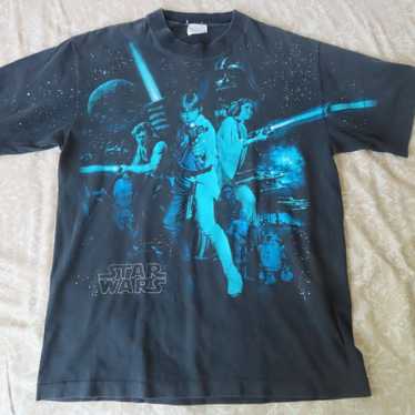 star wars 70s 80s youth 18-20 XL tshirt - image 1