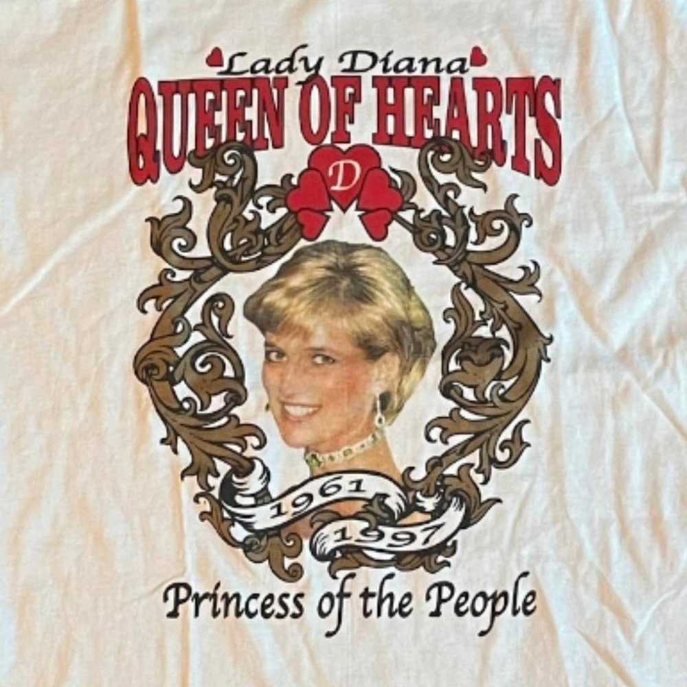 SUPER-RARE Lady Diana Queen of Hearts Memorial T-… - image 2