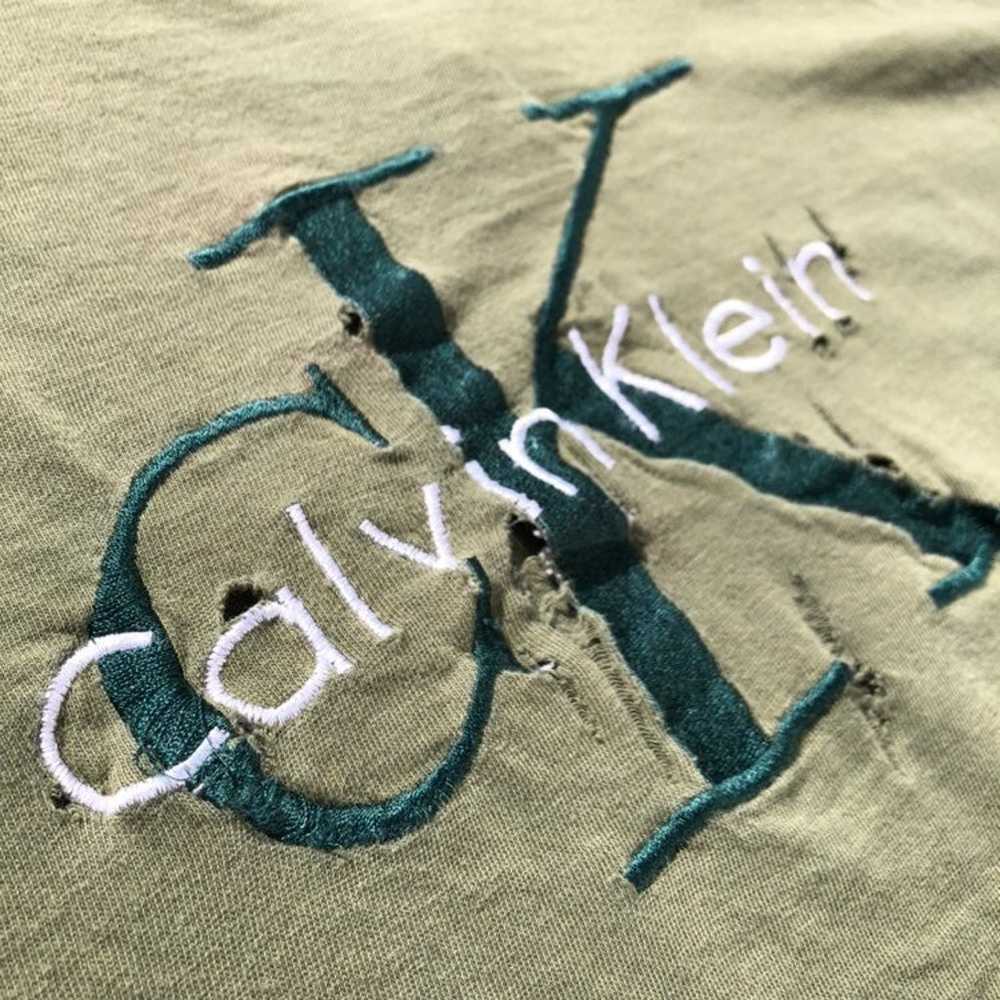 Vintage Calvin Klein shirt distressed - image 2