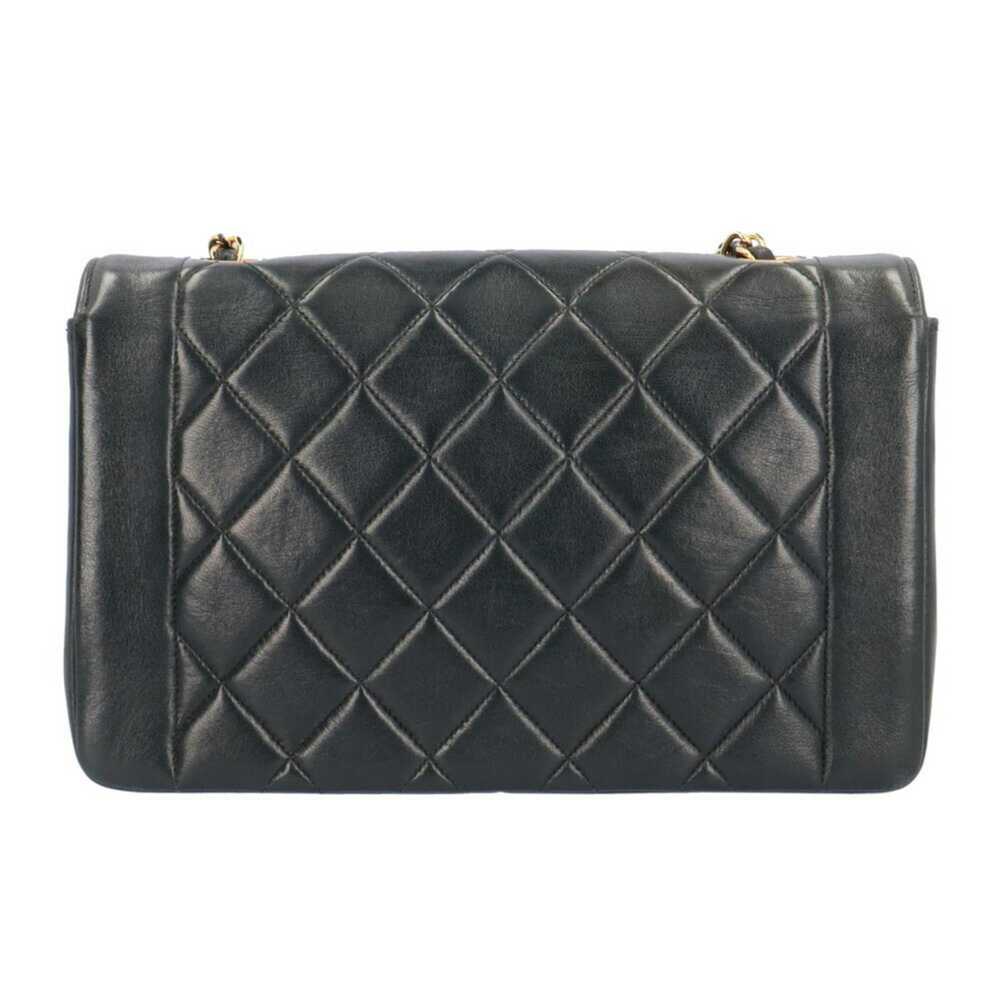 Chanel CHANEL Diana Chain Shoulder Bag Leather Bl… - image 3