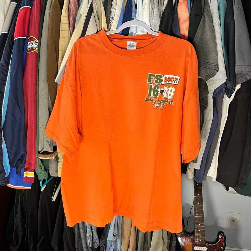 Vintage Miami Hurricanes Football T-Shirt - image 3