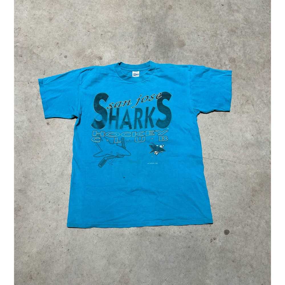 Salem Sportswear Vintage 90s San Jose Sharks Sale… - image 1