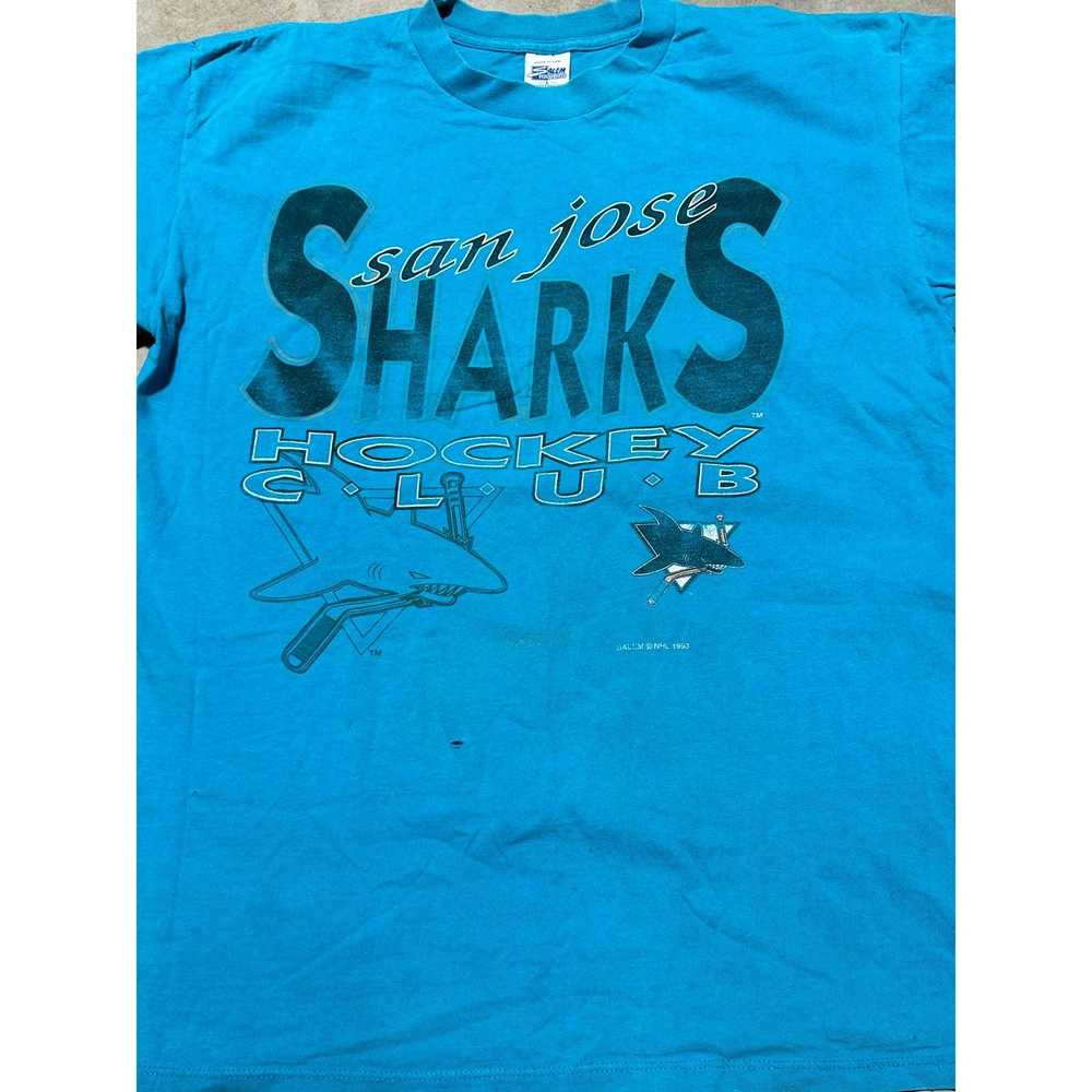 Salem Sportswear Vintage 90s San Jose Sharks Sale… - image 3