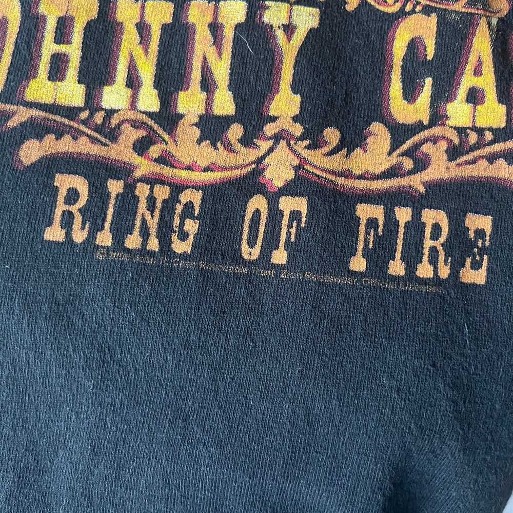 Vintage Johnny Cash Shirt Ring Of Fire Zion - image 5