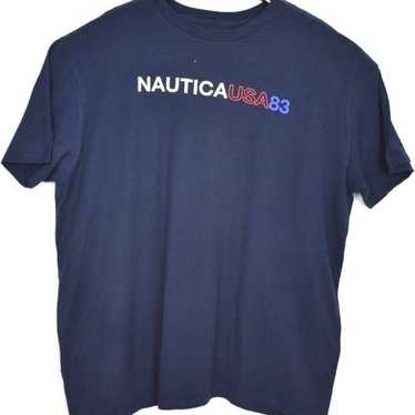 Vintage 90s 2000s Clothing Y2k Nautica Competition Sailing Men Size Medium  / Oversized Womens Surfing Surf Sail Short Sleeve Pocket T Shirt -   Canada