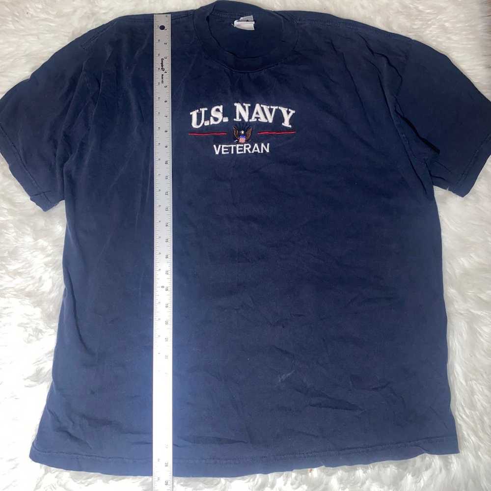 Vintage us navy veterans t shirt - image 2