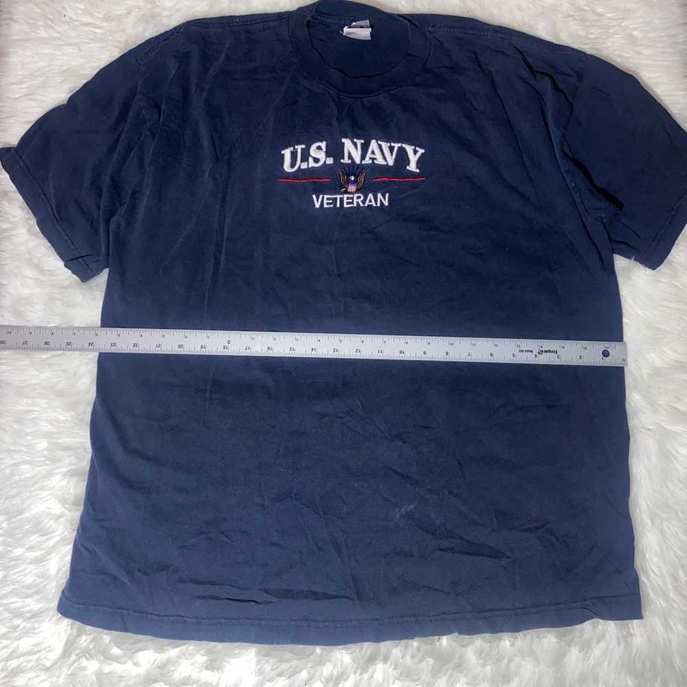 Vintage us navy veterans t shirt - image 3