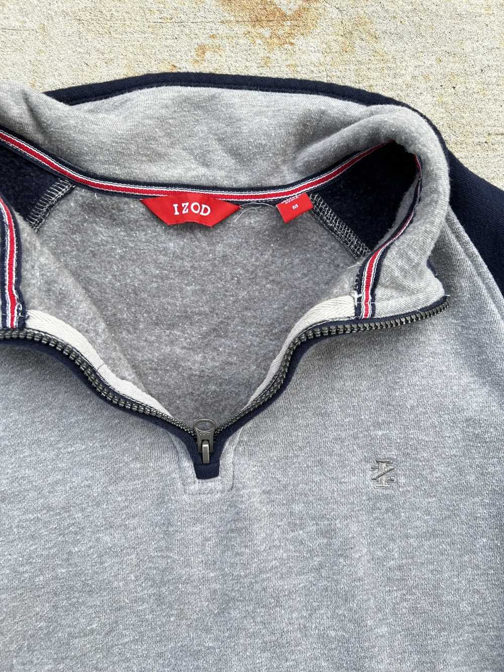 Izod × Vintage Izod Quarter zip grey - image 2