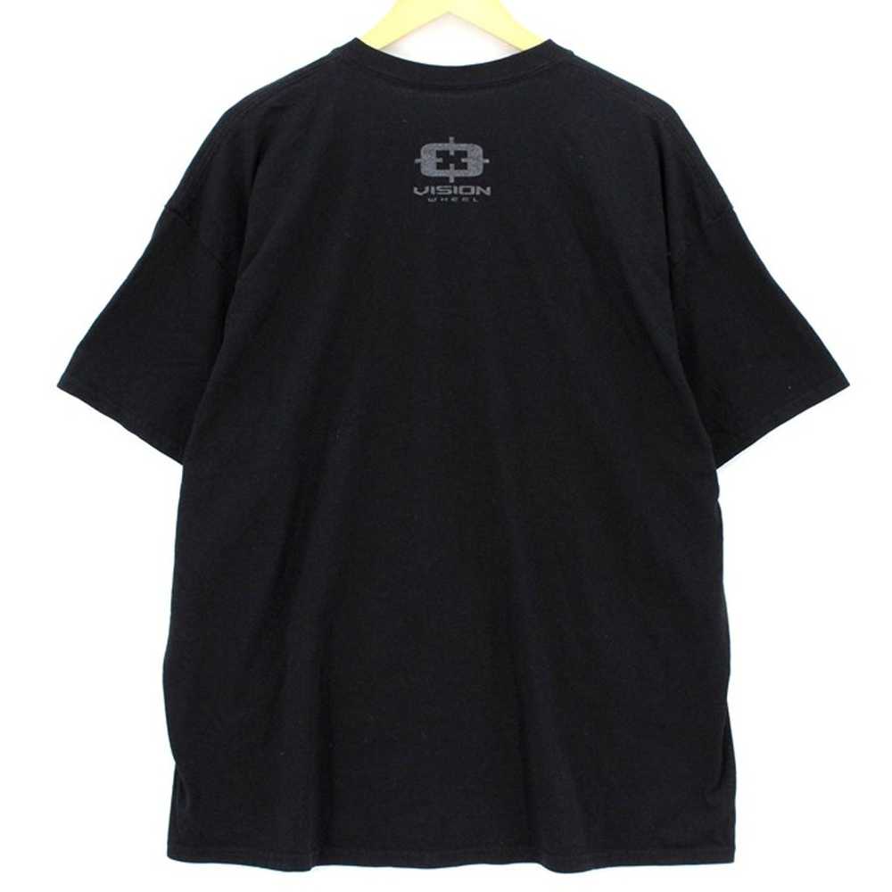 Vintage Gildan T-Shirt Men's Black Short Sleeve V… - image 6