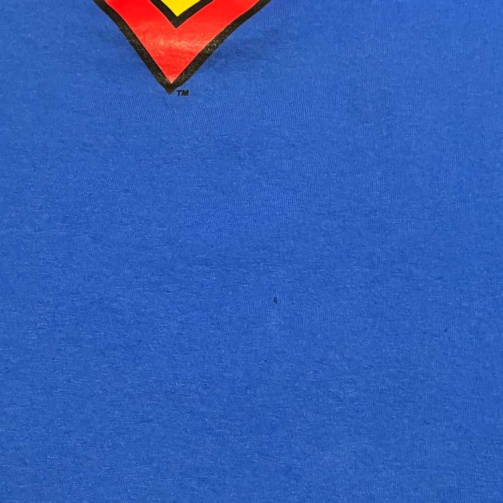 Vintage 2001 Superman DC Comics Blue T Shirt Lice… - image 5