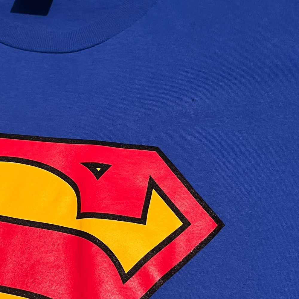 Vintage 2001 Superman DC Comics Blue T Shirt Lice… - image 6