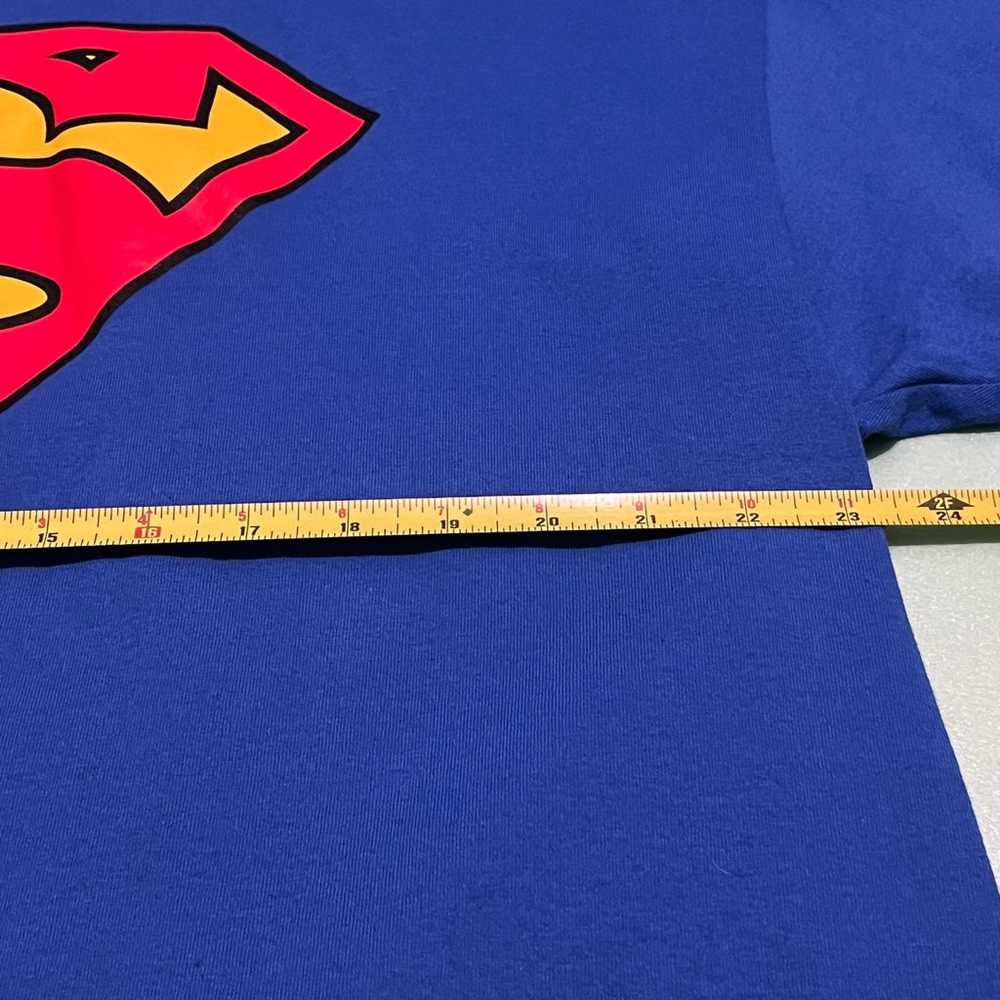 Vintage 2001 Superman DC Comics Blue T Shirt Lice… - image 7