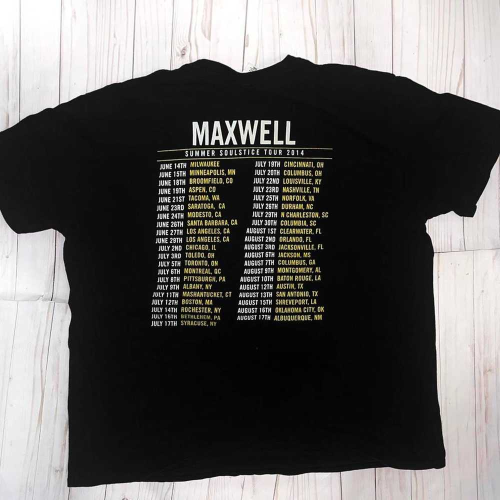 Retro 2014 maxwell tour tee shirt - image 3