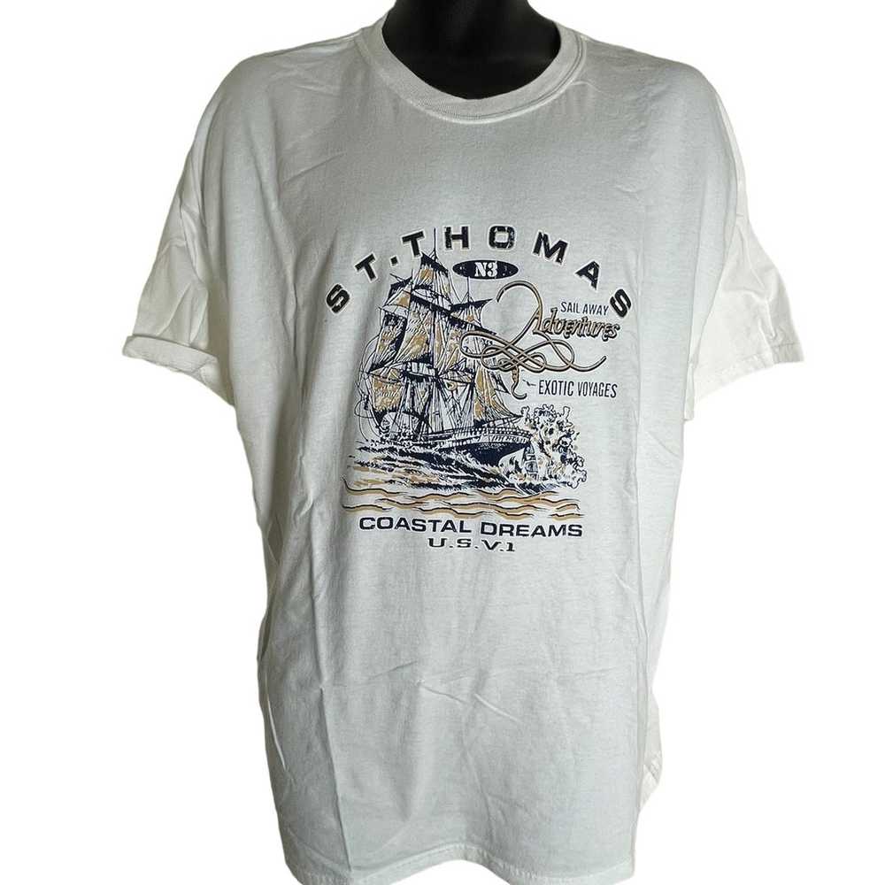 Vintage St. Thomas Single Stitch Men’s T-Shirt 2X… - image 4
