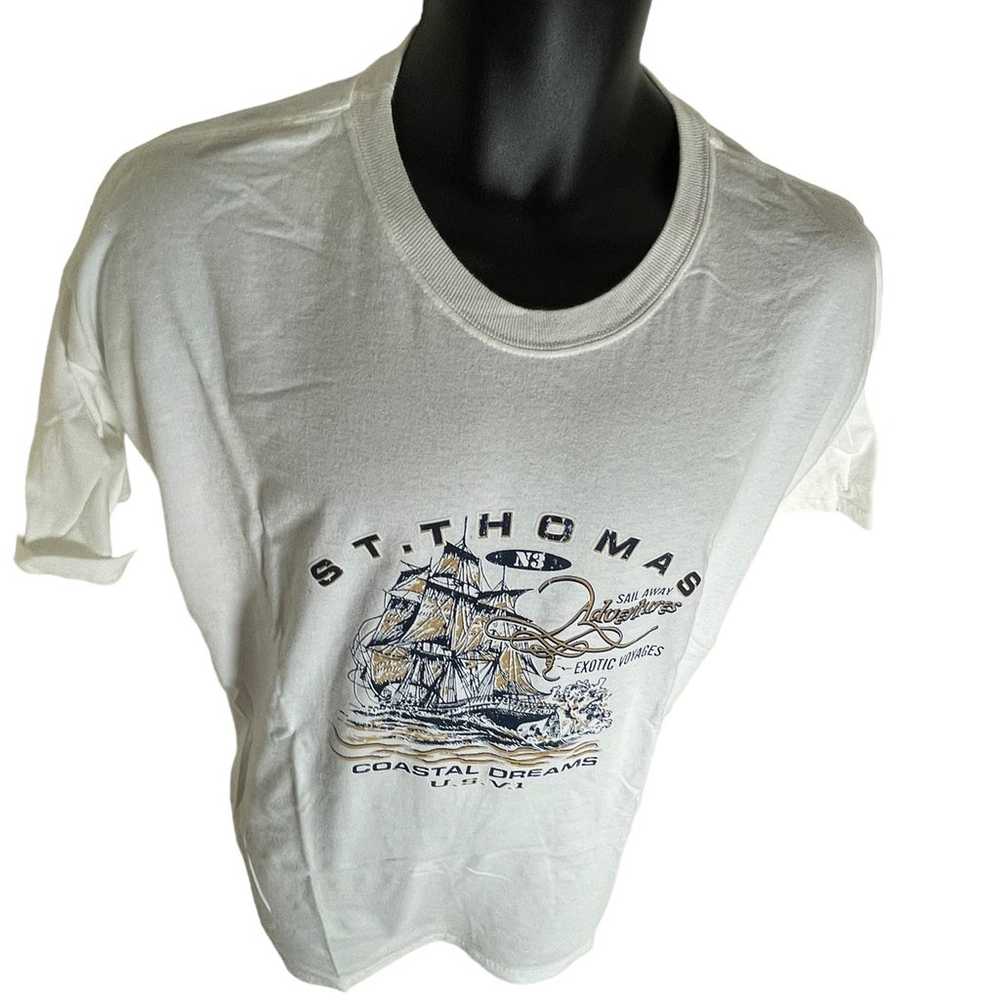 Vintage St. Thomas Single Stitch Men’s T-Shirt 2X… - image 5