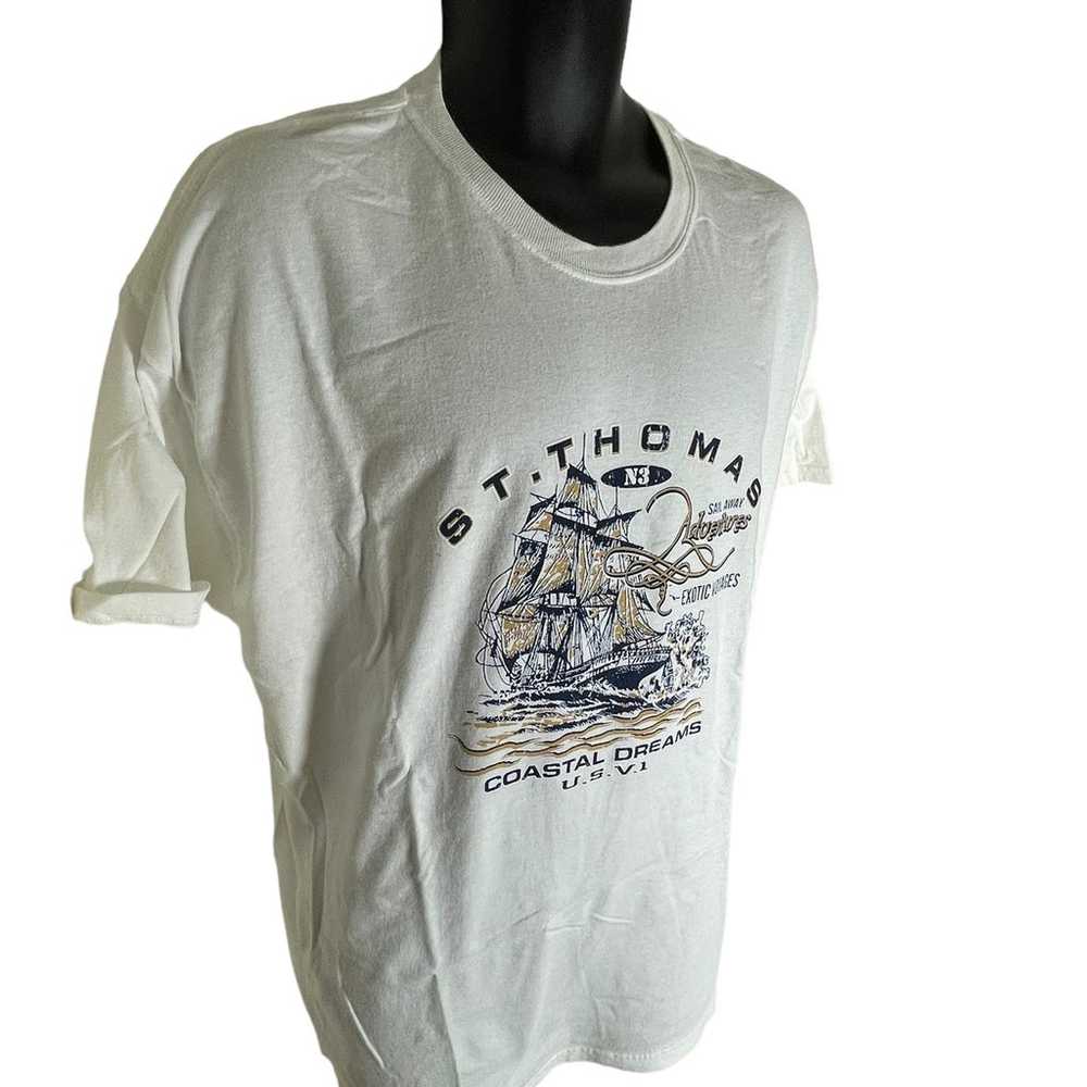 Vintage St. Thomas Single Stitch Men’s T-Shirt 2X… - image 7