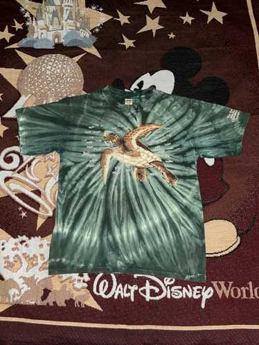 vintage 90s SEA TURTLE ALL-OVER PRINT T-Shirt M nature ocean