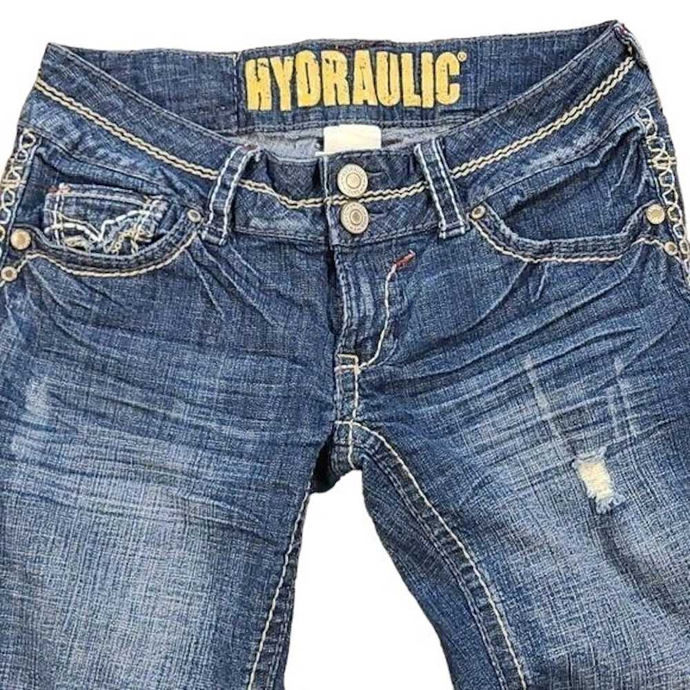 Other Hydraulic Size 4 Distressed Bermuda Jean Sh… - image 2