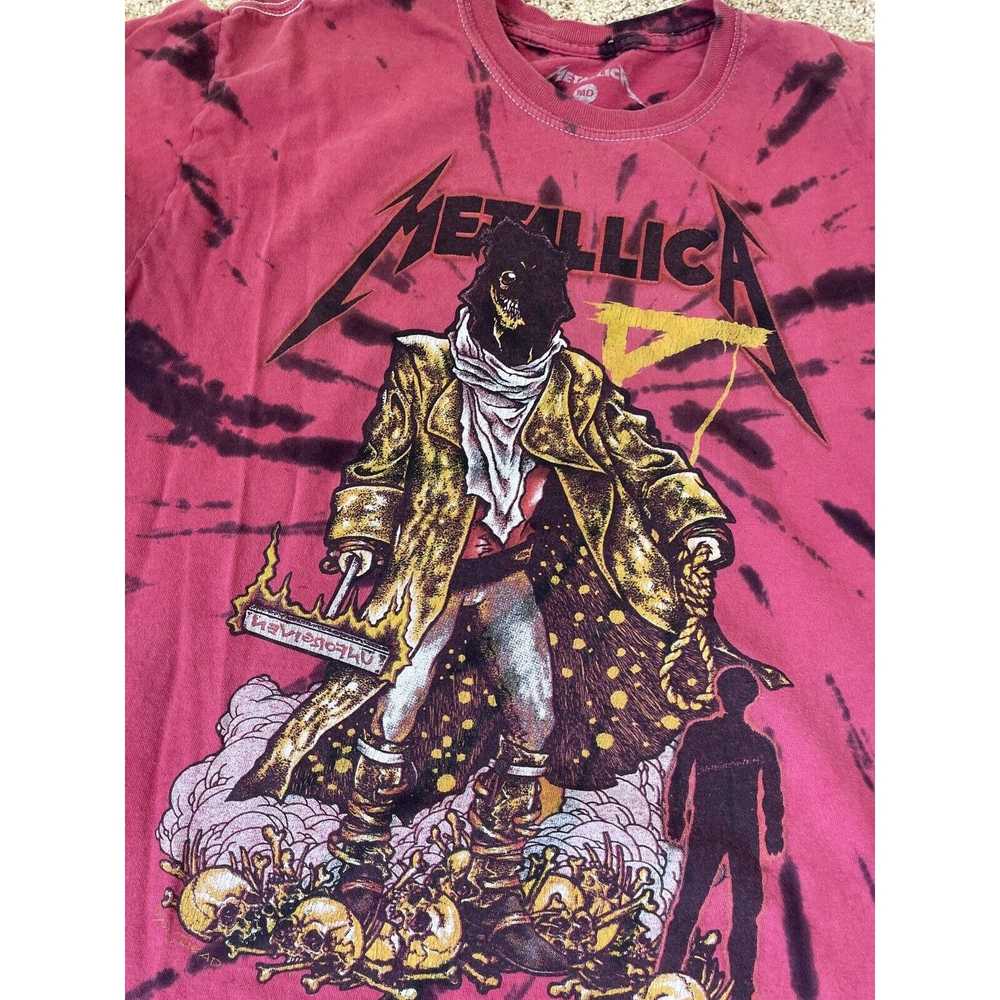 M × Streetwear Metallica Unforgiven Tie Dye Heavy… - image 2