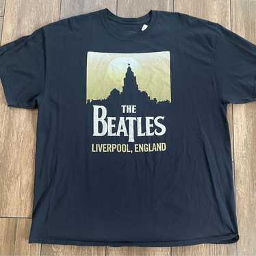 The Beatles Shirt Tee Liverpool England 2XL Black - image 1