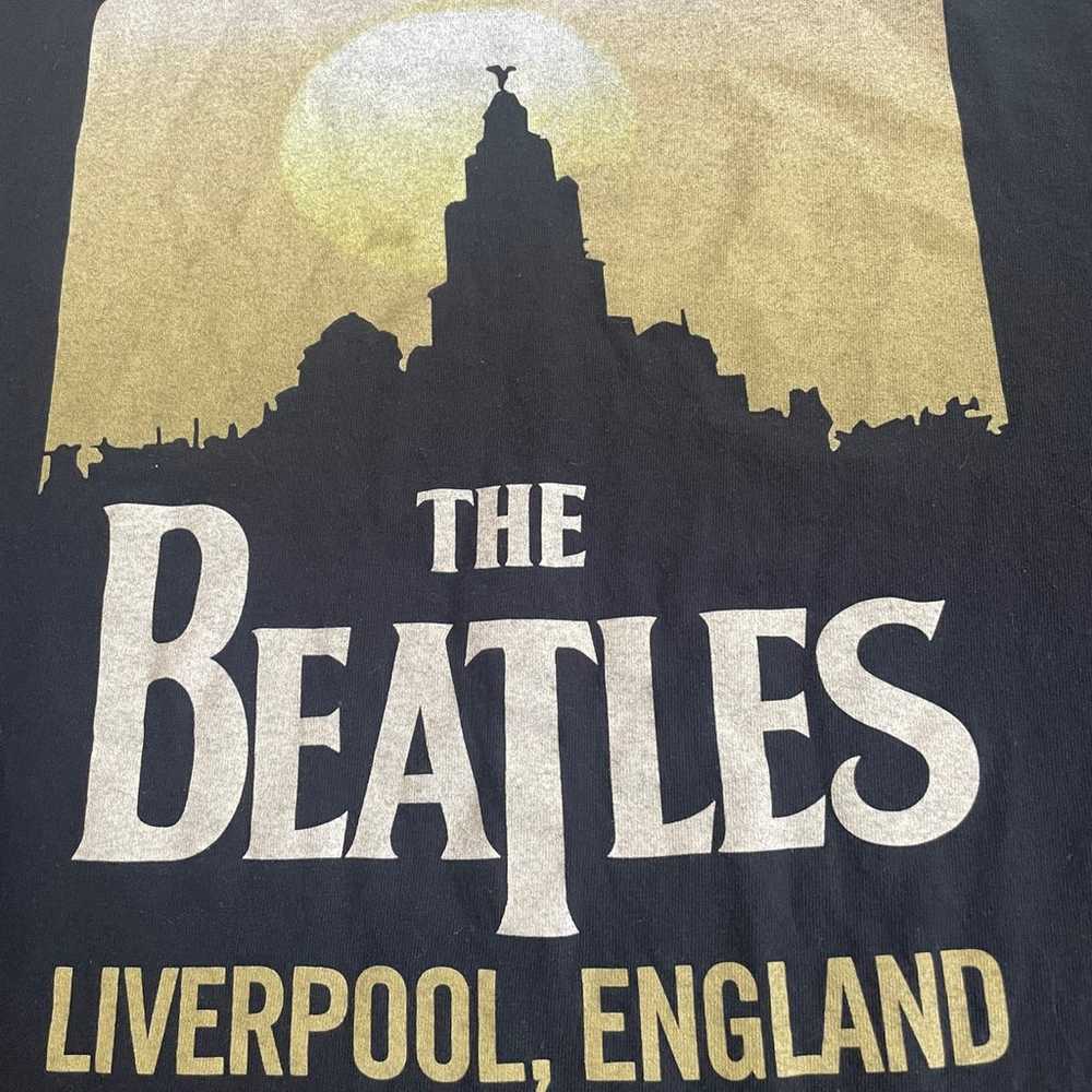 The Beatles Shirt Tee Liverpool England 2XL Black - image 2