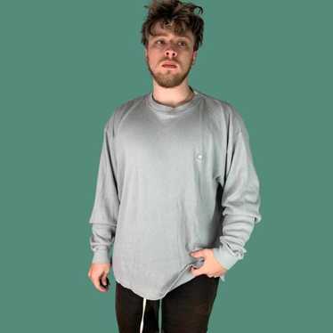 Waffle-Knit Funnel-Neck Long-Sleeve Shirt