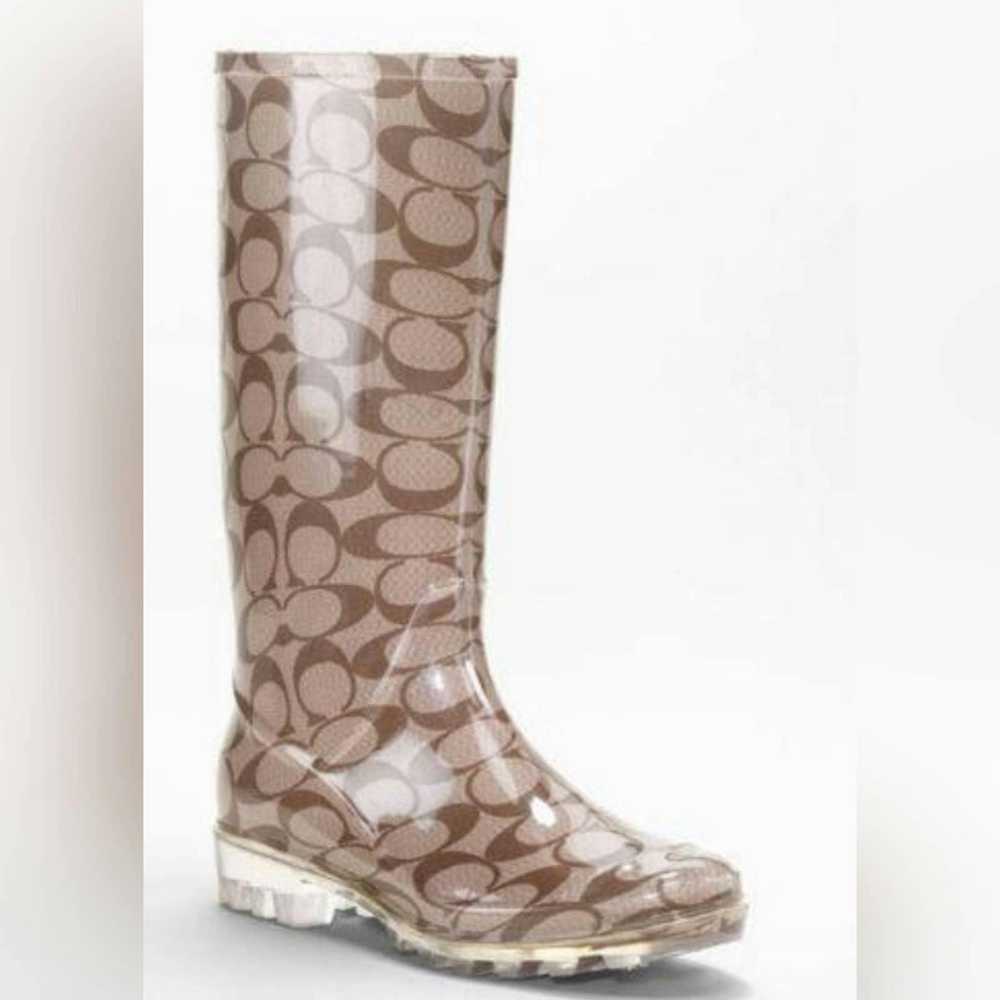 Coach Coach Signature Tall Jelly Rain Boots 8 - image 1