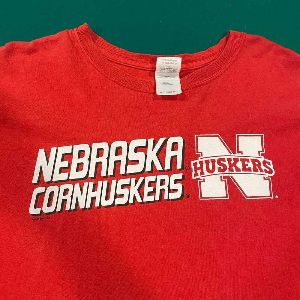 Vintage Nebraska Cornhuskers T-Shirt Mens XXL Red… - image 2