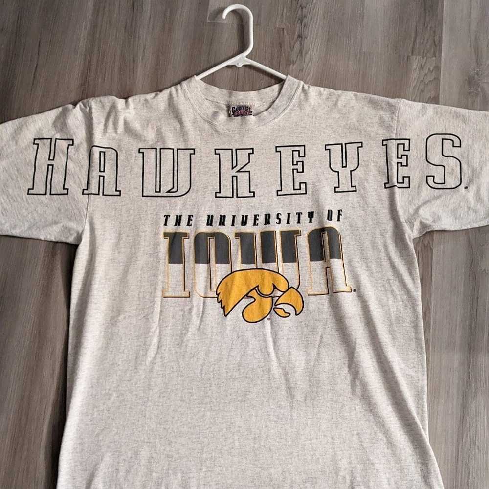 Vintage Hawkeyes university of Iowa tshirt - image 1