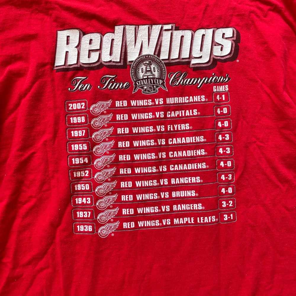 2002 Detroit Red Wings T Shirt - image 3