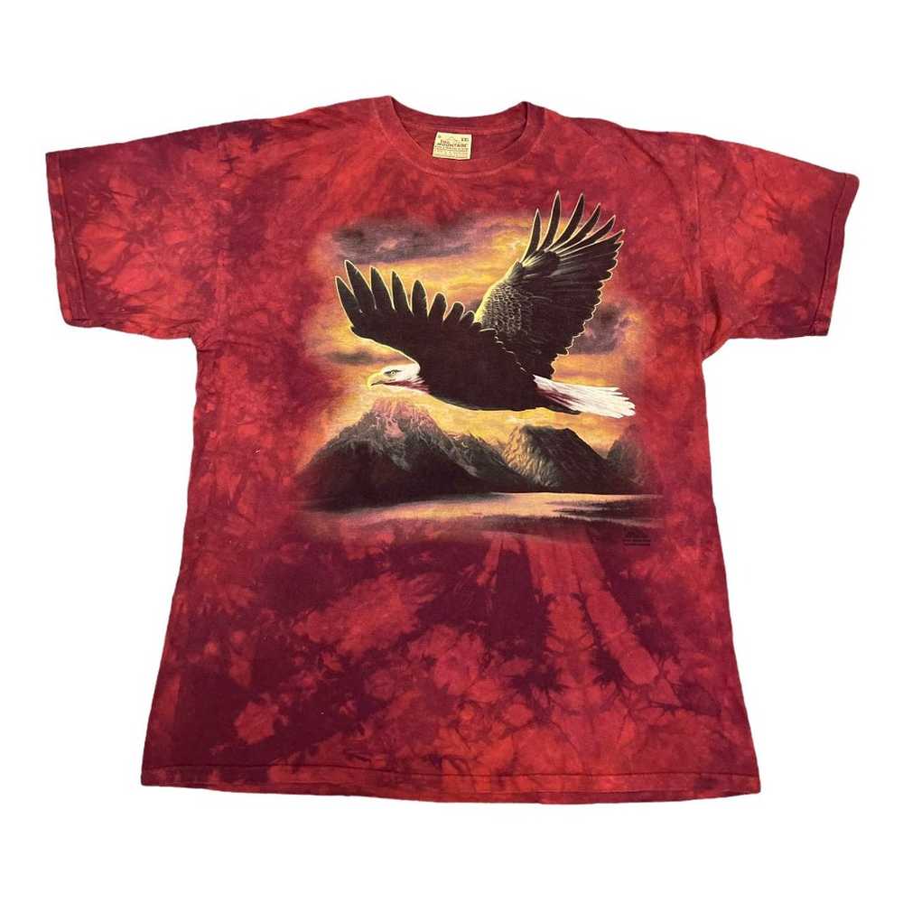 90s Eagle in the Mountains T-shirt XXL - image 1