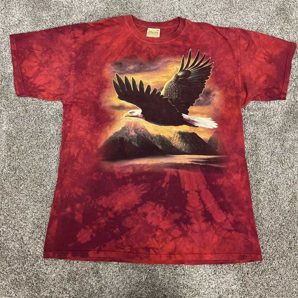 90s Eagle in the Mountains T-shirt XXL - image 2