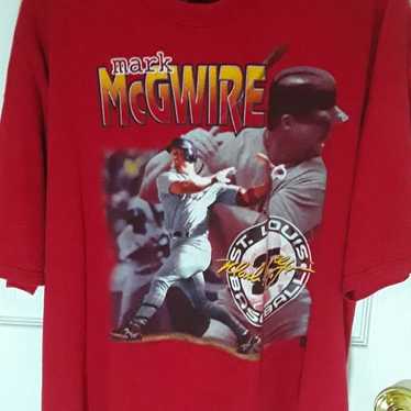Mark McGwire STL Cardinals Red T-Shirt - image 1